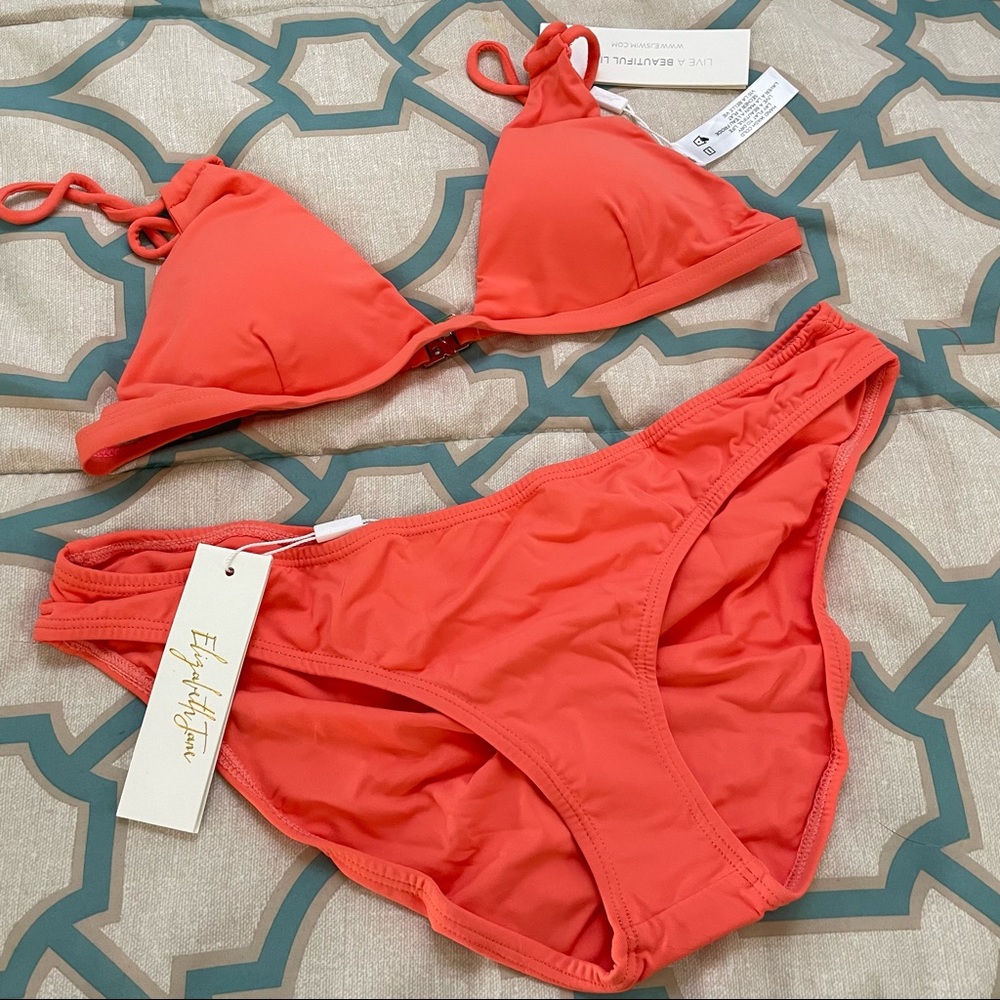 LAST ONE! Coral bikini scrunch butt NWT